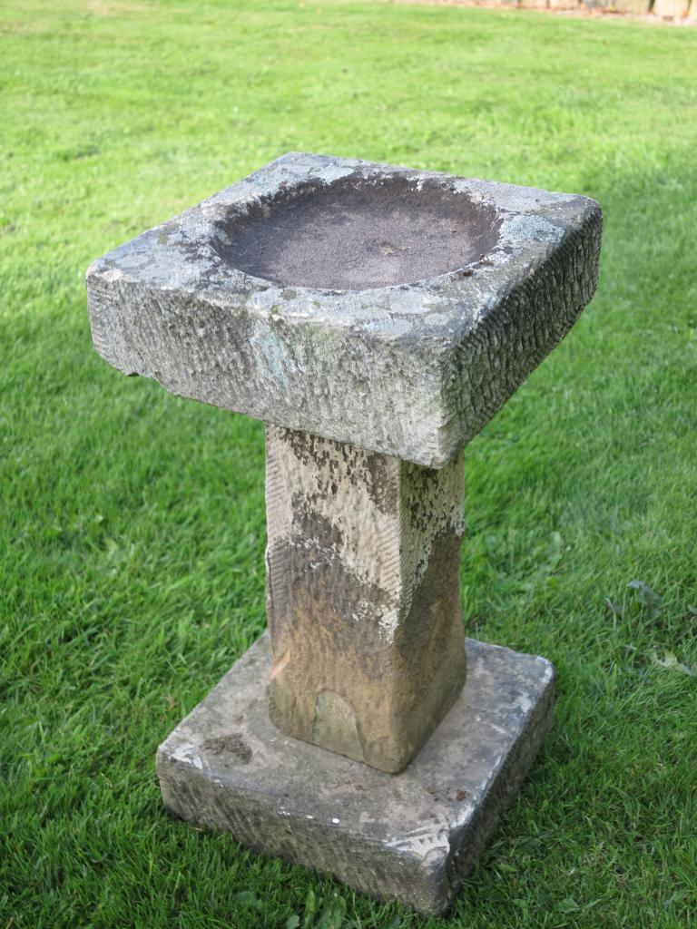 Antique Reclaimed Stone Bird Bath Birdbath Ornaments Garden eBay