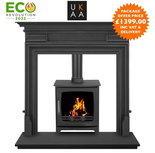 Carron Eco Revolution 5kw Stove And Fireplace Surround