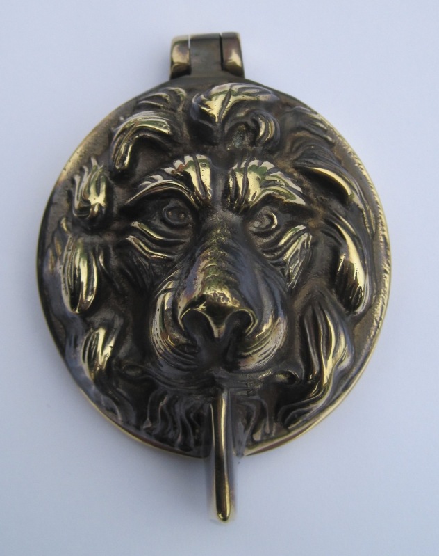 Yale Lock Cover and Knocker Lions Head clhab