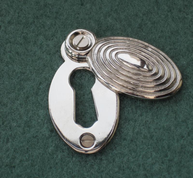 Polished Nickel Beehive Escutcheon Key Hole Cover