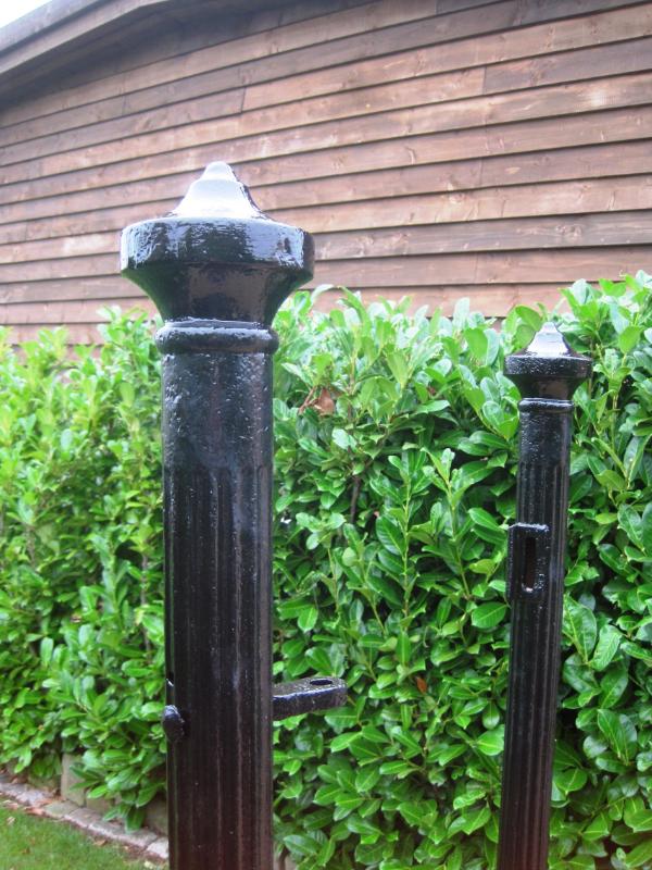 Pair of Antique Cast Iron Gate Posts 5806