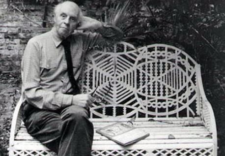 Mr Edward Bawden Who Makes Original Old Garden Tables and Chairs