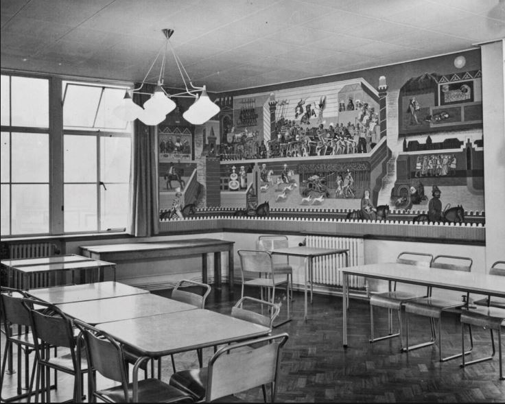 Edward Bawden Made A Hand Painted Wall Mural At Morley College